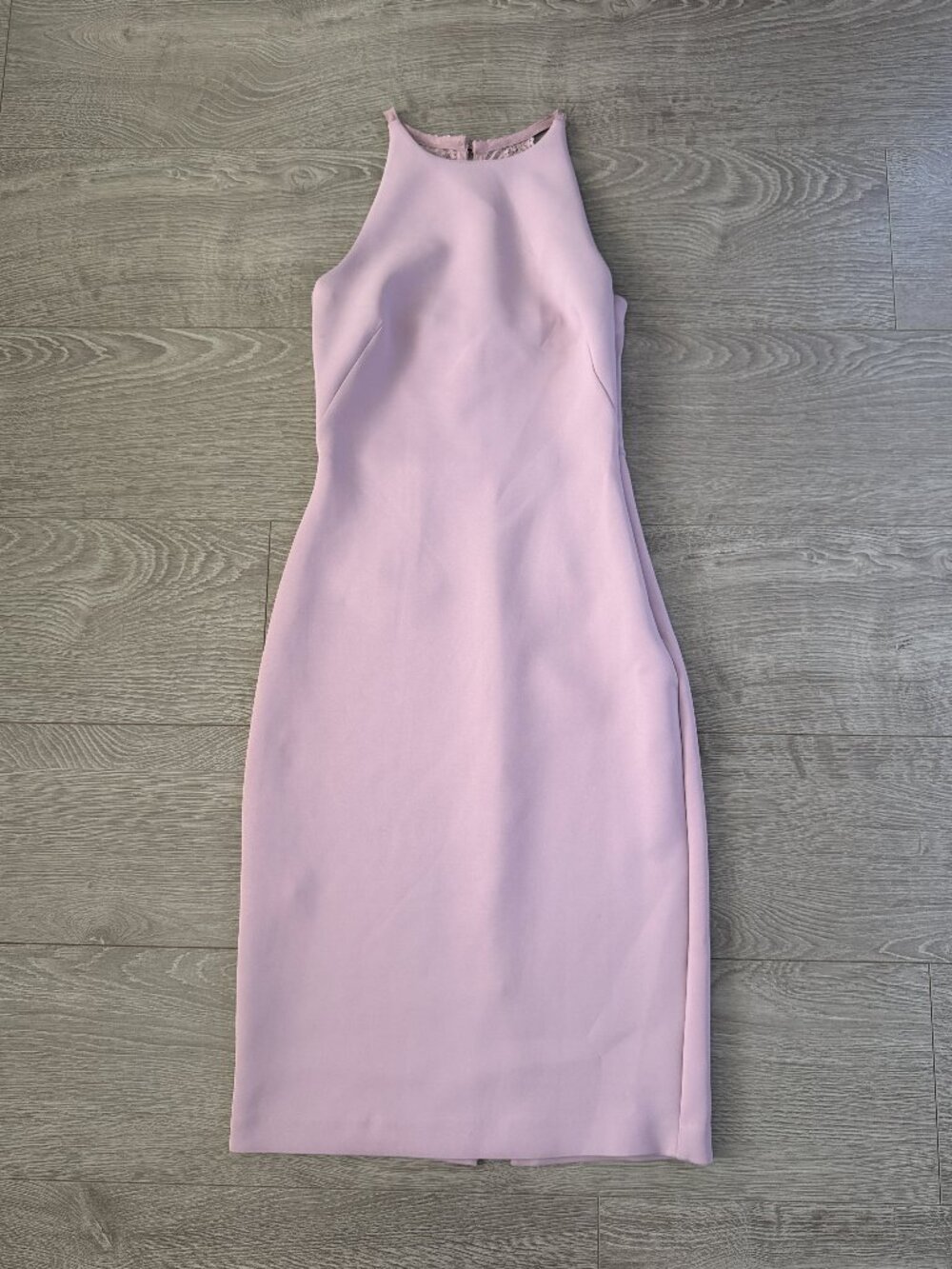 Marciano Los Angeles Blush Pink Lace Back Midi Sheath Dress XS